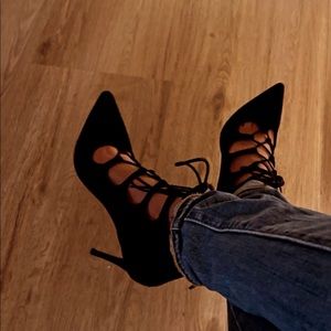 SALE! Steve Madden lace up suede booties